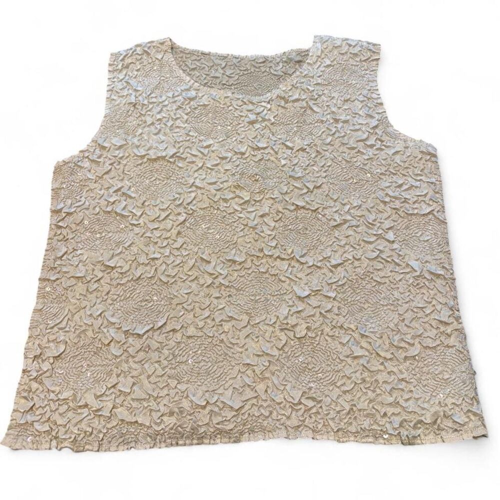 Unbranded Women's Cream and White Vest